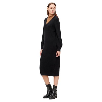 рокля,дамски,поли,и,рокли,object,malena,long,sleeve,midi,dress,black,(black)