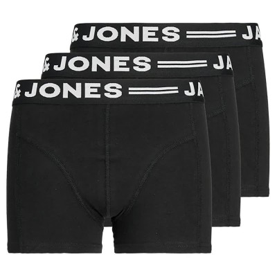 боксерки,детско,бельо,jack,&,jones,sense,boxers,3,units,black,(black,detail,black,wasitband,w.white,logo)