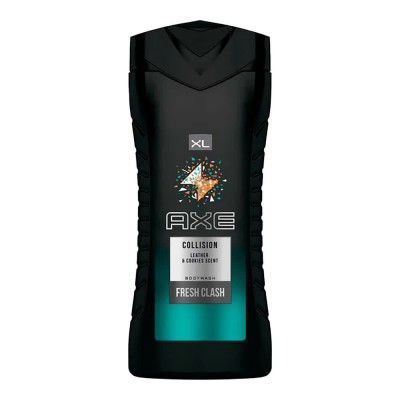 хигиена,тяло,axe,collision:,leather,&,cookies,400ml,shower,gel,black,(black,blue)