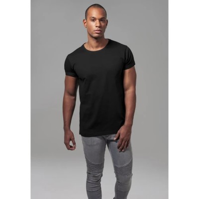 тениска,мъжки,тениски,urban,classics,turnup,t,shirt,black,(black)