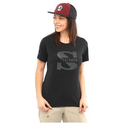 тениска,дамски,тениски,salomon,outlife,big,logo,short,sleeve,t,shirt,black