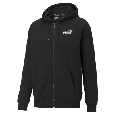 блуза,мъжки,пуловери,дамски,пуловери,puma,ess,small,logo,full,zip,sweatshirt,black,(puma,black)