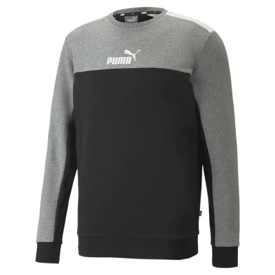 блуза,мъжки,пуловери,puma,ess+,block,crew,sweatshirt,black,(puma,black)