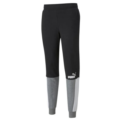 панталони,мъжки,панталони,puma,ess+,block,pants,puma,black