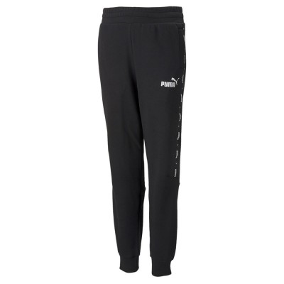 панталони,детски,панталони,puma,ess+,tape,pants,black