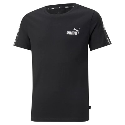 тениска,детски,тениски,puma,ess+,tape,short,sleeve,t,shirt,black,(puma,black)