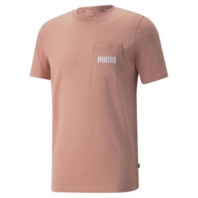 тениска,мъжки,тениски,puma,modern,basics,pocket,short,sleeve,t,shirt,rosette,(pink)