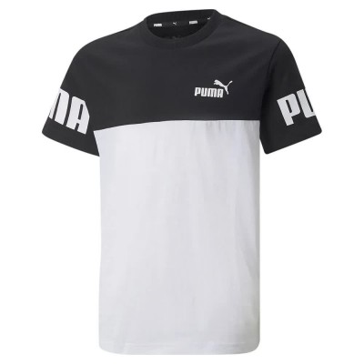 тениска,детски,тениски,puma,power,short,sleeve,t,shirt,black,(puma,black,white)