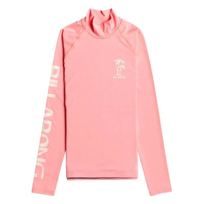 тениска,дамски,тениски,billabong,logo,long,sleeve,high,neck,t,shirt,pink,(pink,sunset)