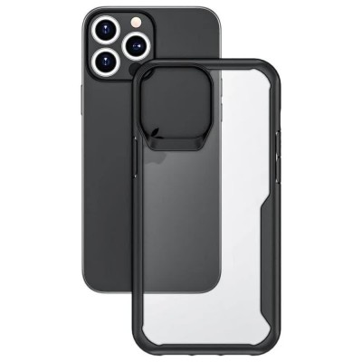други,аксесоари,muvit,for,change,apple,iphone,13,pro,max,shockproof,2m,silicone,phone,case,black,(clear,black)