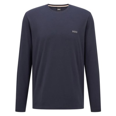 тениска,мъжки,пижами,boss,mix,&,match,long,sleeve,pyjama,t,shirt,blue,(dark,blue)