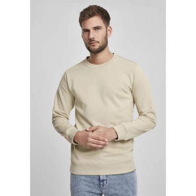 блуза,мъжки,пуловери,urban,classics,basic,terry,crew,sweatshirt,cream,(beige)