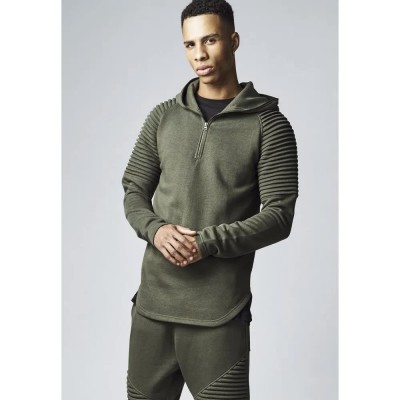блуза,мъжки,пуловери,urban,classics,pleat,leeve,terry,sweatshirt,green