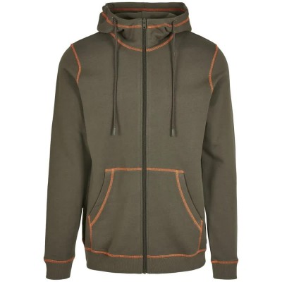 блуза,мъжки,пуловери,urban,classics,organic,contrast,flatlock,sweatshirt,green,(olive,orange)