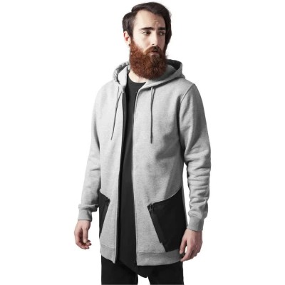 блуза,мъжки,пуловери,urban,classics,long,pead,zip,sweatshirt,grey,(gray,black)