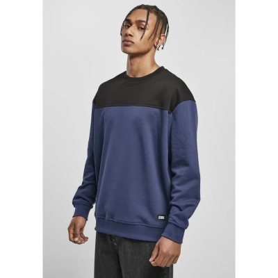 блуза,мъжки,пуловери,urban,classics,upper,block,sweatshirt,dark,blue,black