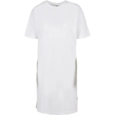 тениска,дамски,тениски,urban,classics,dress,organic,oversized,slit,short,sleeve,t,shirt,white