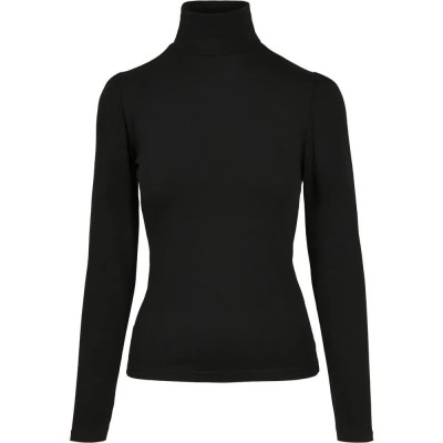 тениска,дамски,тениски,urban,classics,puffer,long,sleeve,high,neck,t,shirt,black,(black)