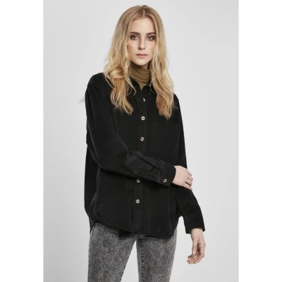 дамски,блузи,дамски,ризи,urban,classics,corduroy,oversized,shirt,black