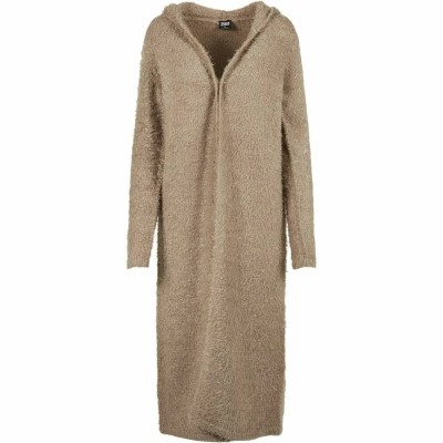 яке,дамски,якета,и,палта,urban,classics,hooded,feather,big,jacket,marron,(brown)