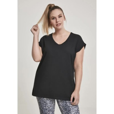 тениска,мъжки,тениски,дамски,тениски,urban,classics,round,extended,gt,short,sleeve,v,neck,t,shirt,black,(black)