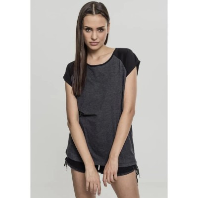 тениска,дамски,тениски,urban,classics,raglan,gt,contract,short,sleeve,t,shirt,brown,(dark,brown,black)