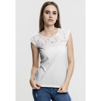 тениска,дамски,тениски,urban,classics,top,lace,sleeveless,t,shirt,white,(white)