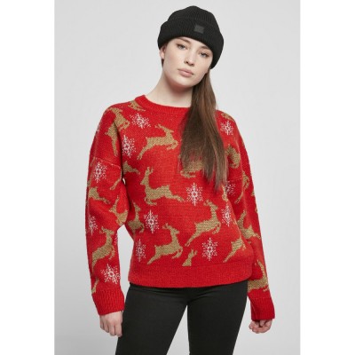блуза,дамски,блузи,urban,classics,sweatshirt,oversized,christmaser,red