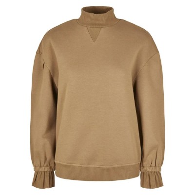 блуза,дамски,блузи,urban,classics,high,collar,urban,hiking,classics,sweatshirt,brown