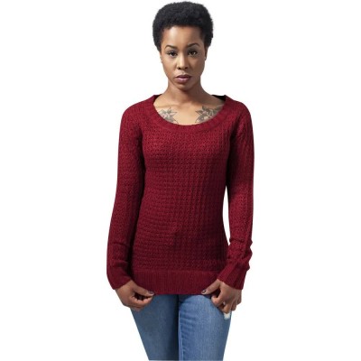 блуза,дамски,пуловери,дамски,плетени,дрехи,urban,classics,sweater,bordeaux,(red)