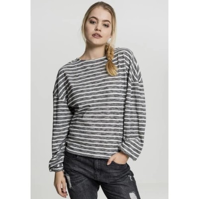 блуза,дамски,пуловери,дамски,плетени,дрехи,urban,classics,oversize,sweater,black,white,(black)
