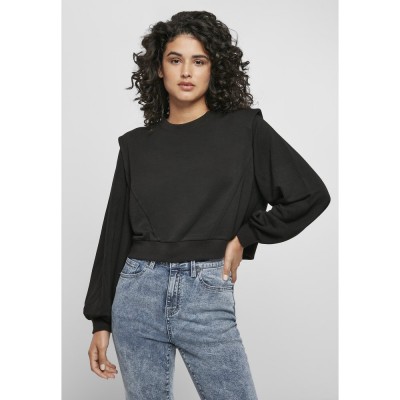блуза,дамски,блузи,urban,classics,sweatshirt,round,neck,ded,shoulder,modal,terry,big,black