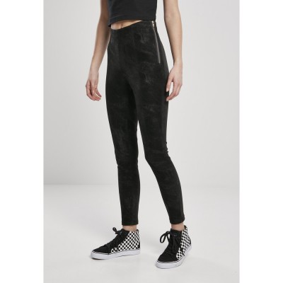 панталони,дамски,панталони,urban,classics,washed,faux,leather,pants,black