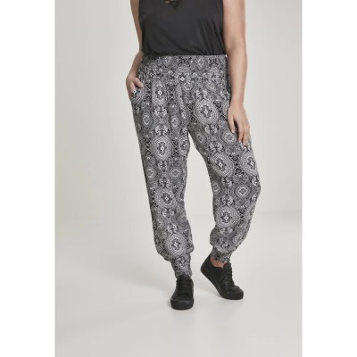 панталони,дамски,панталони,urban,classics,sarong,big,pants,black,white,(black)
