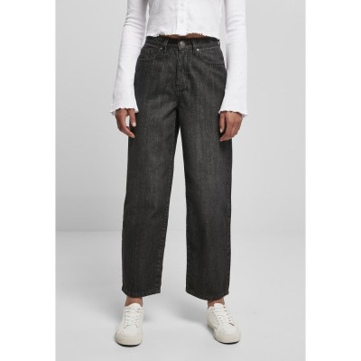 дънки,дамски,панталони,urban,classics,high,waist,cropped,jeans,black