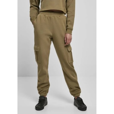 панталони,дамски,панталони,urban,classics,high,waist,cargo,pants,olive,green