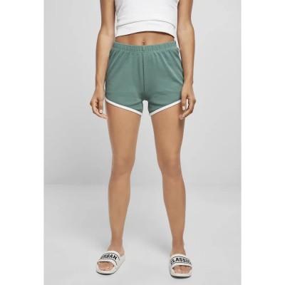 къси,панталони,дамски,панталони,urban,classics,organic,interlock,retro,hot,big,shorts,green,(green,white)