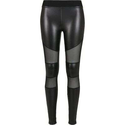 клин,дамски,клинове,дамски,чорапогащи,и,клинове,urban,classics,leather,fake,leggings,black,(black)