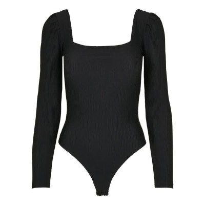 дамски,бодита,urban,classics,bodystocking,with,ribbed,sleeves,black