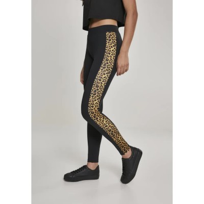 клин,дамски,клинове,дамски,чорапогащи,и,клинове,urban,classics,striped,leggings,black,yellow,black,(black)