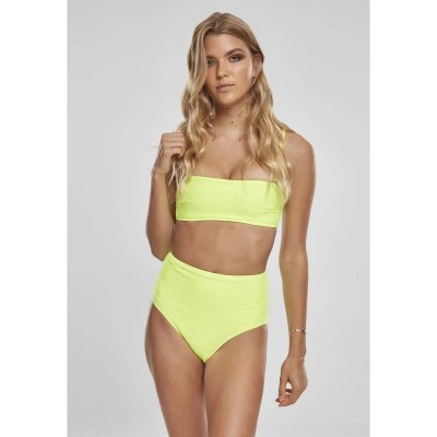 дамски,бански,костюми,urban,classics,high,waist,bandeau,bikini,yellow,pale,(yellow)