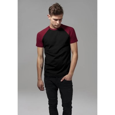 тениска,мъжки,тениски,urban,classics,contract,2.0,raglan,short,sleeve,t,shirt,black,bordeaux,(black)