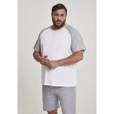тениска,мъжки,тениски,urban,classics,raglan,big,contract,short,sleeve,t,shirt,white,gray,(white)