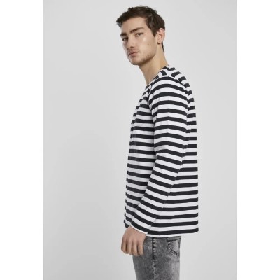 тениска,мъжки,тениски,дамски,тениски,urban,classics,regular,stripe,long,sleeve,t,shirt,white,(white,black)