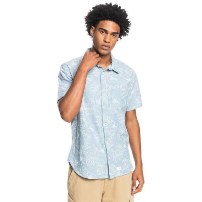 риза,с,къс,ръкав,мъжки,ризи,quiksilver,elsdon,short,sleeve,shirt,blue