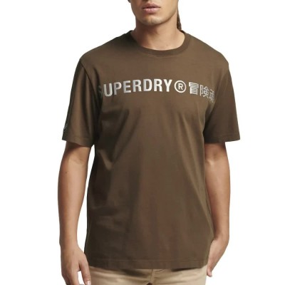тениска,мъжки,тениски,superdry,code,cl,linear,loose,t,shirt,rock,brown,(brown)