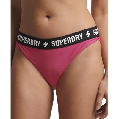 дамски,бански,костюми,superdry,code,elastic,bikini,bottom,raspberry,sorbet,(pink)