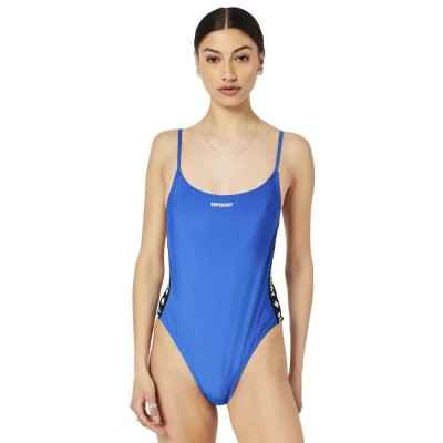 бански,костюм,дамски,бански,костюми,superdry,code,essential,tape,swimsuit,royal,(blue)