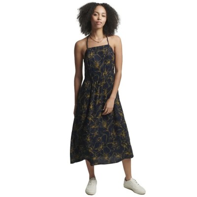 потник,дамски,поли,и,рокли,superdry,vintage,cami,maxi,dress,nouveau,floral,navy,(black)