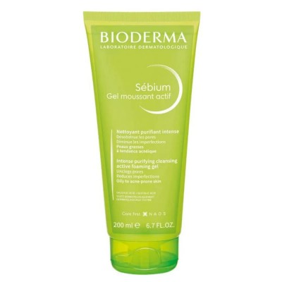 козметика,за,почистване,bioderma,sébium,intense,purifying,cleansing,active,gel,200ml,green